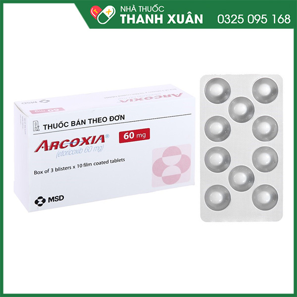 Thuốc Arcoxia kháng viêm, giảm đau
